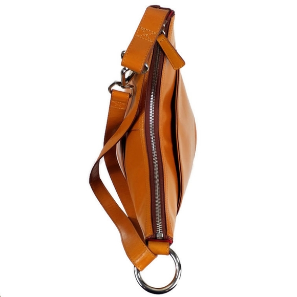 Hobo Int'l The Original Polished Truffle Tan Leather Bucket Bag - Picture 4 of 11